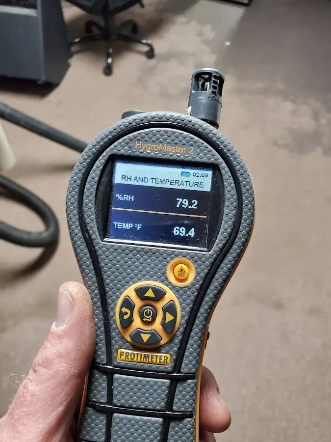 Moisture meter humidity assessment for Fire & Smoke Damage Restoration in Decatur