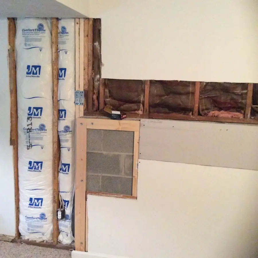 Wall insulation replacement during Odor Removal & Deodorization in Decatur